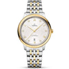 De Ville Prestige 40mm Two-Tone Silver Diamond Dial Men's Bracelet Watch