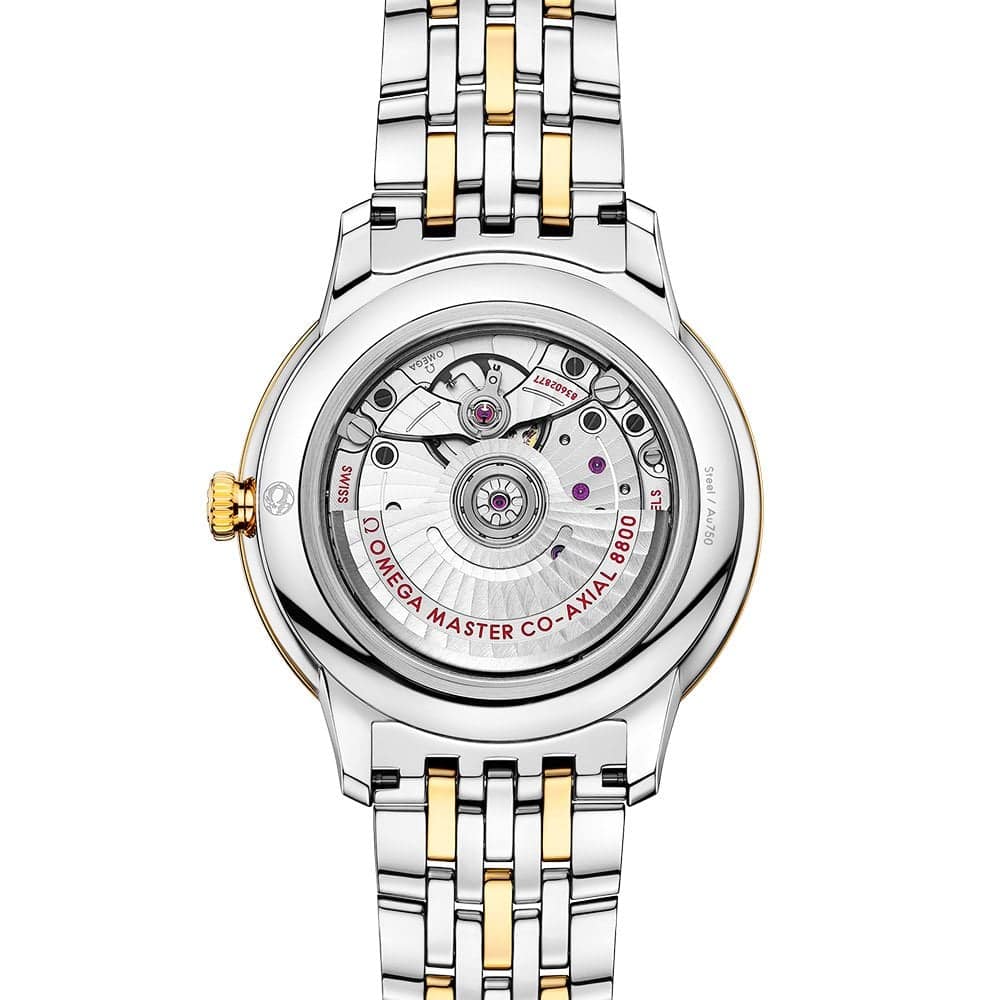 OMEGA De Ville Prestige 40mm Two-Tone Silver Diamond Dial Men's Bracelet Watch - Berry's Jewellers