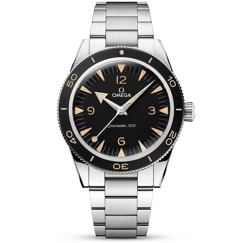 OMEGA Seamaster 300 41mm Black Dial Men's Automatic Bracelet Watch - Berry's Jewellers