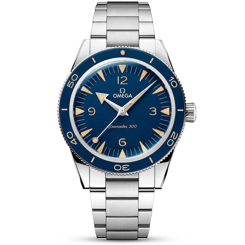 OMEGA Seamaster 300 41mm Blue Dial Men's Automatic Bracelet Watch - Berry's Jewellers