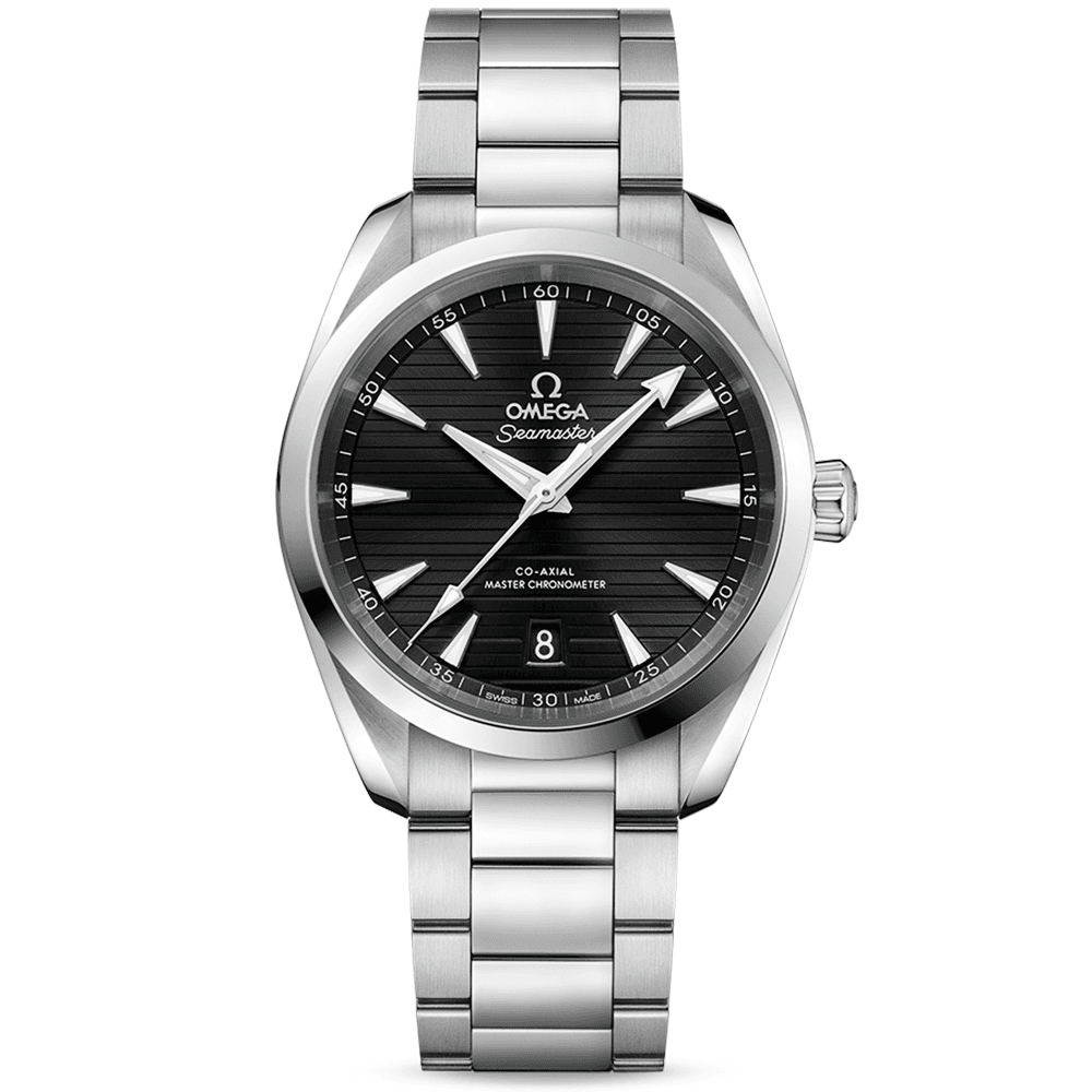 OMEGA Seamaster Aqua Terra 38mm Black Dial Automatic Bracelet Watch - Berry's Jewellers