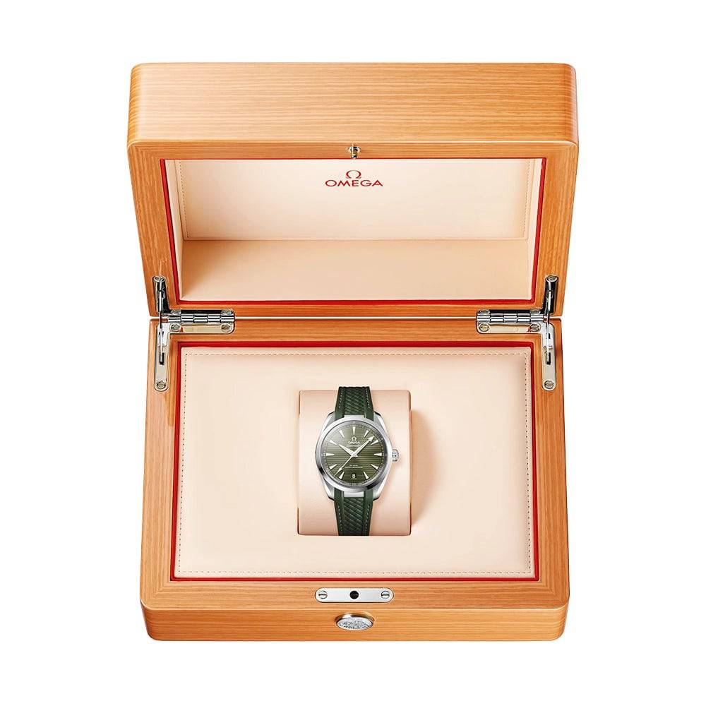 OMEGA Seamaster Aqua Terra 38mm Green Dial Men's Automatic Strap Watch - Berry's Jewellers