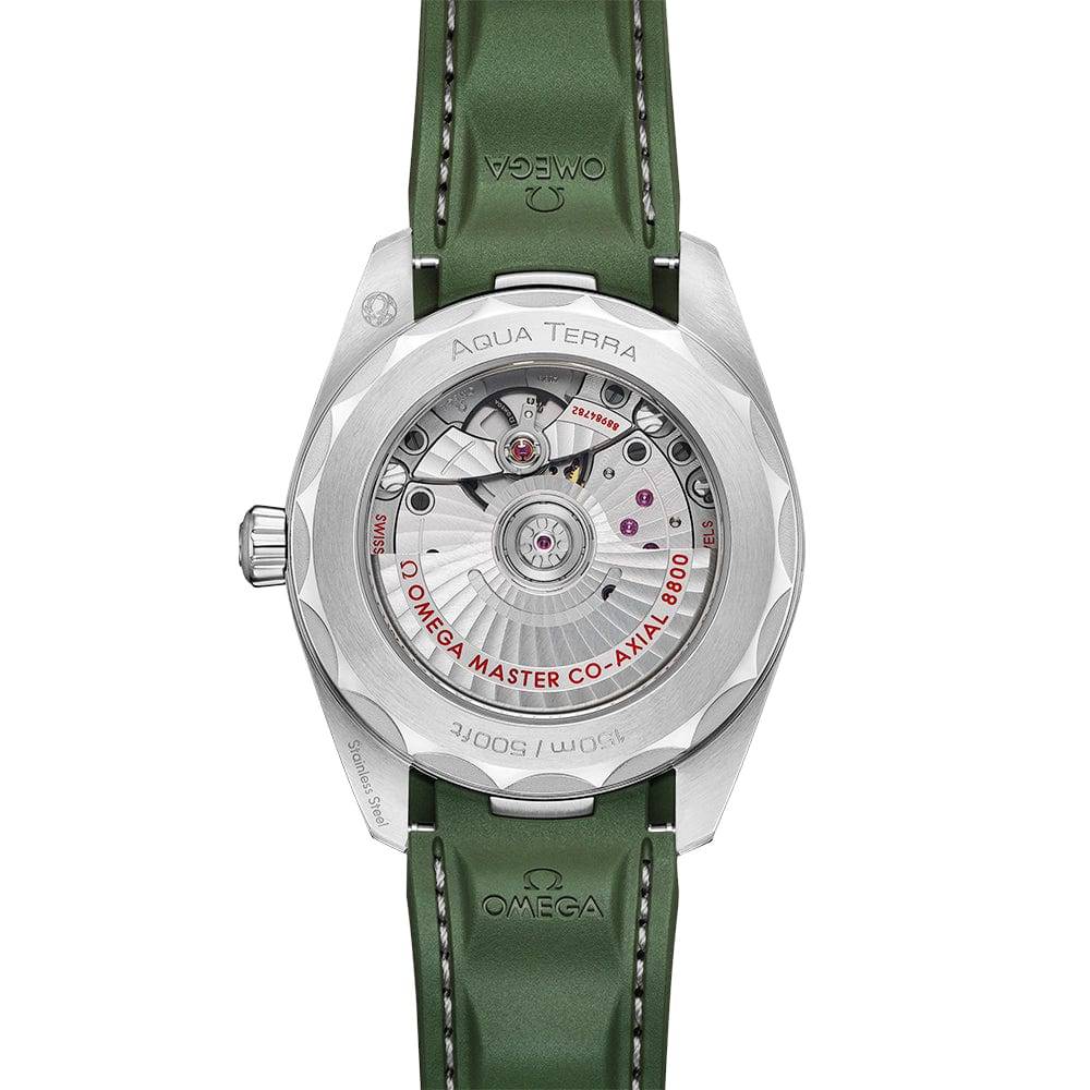 OMEGA Seamaster Aqua Terra 38mm Green Dial Men's Automatic Strap Watch - Berry's Jewellers