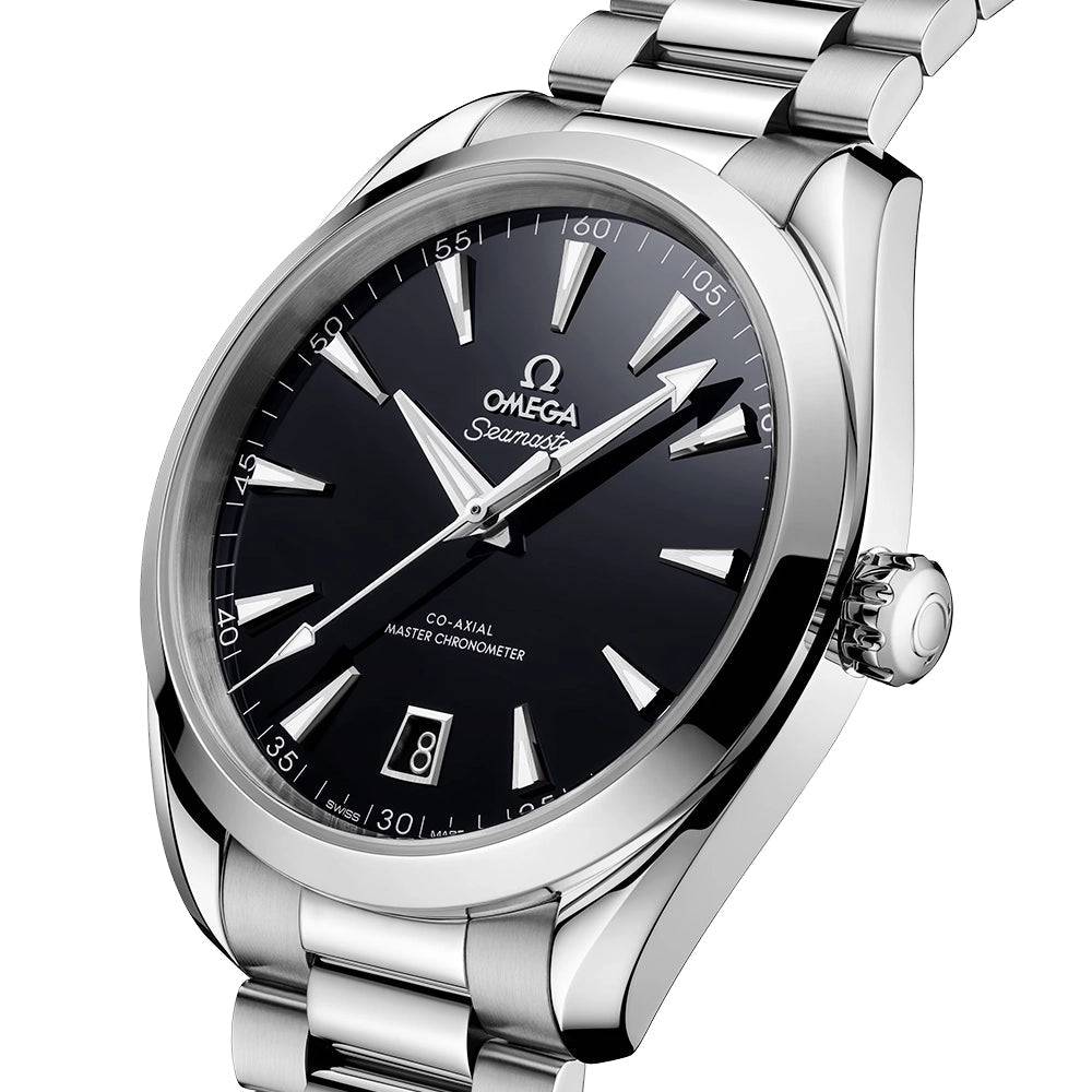 OMEGA Seamaster Aqua Terra 41mm Black Lacquer Dial Bracelet Watch - Berry's Jewellers