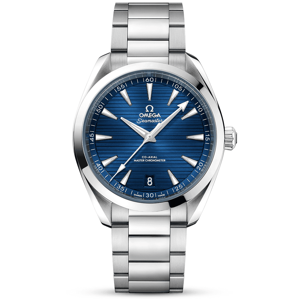 OMEGA Seamaster Aqua Terra 41mm Blue Dial Men's Automatic Bracelet Watch - Berry's Jewellers