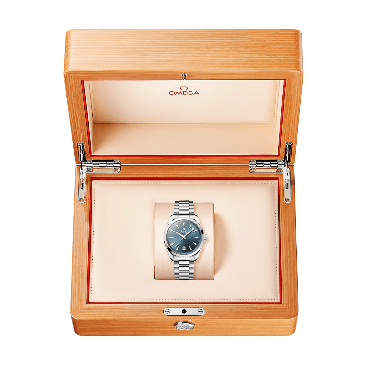 OMEGA Seamaster Aqua Terra Shades 38mm Atlantic Blue Dial Bracelet Watch - Berry's Jewellers