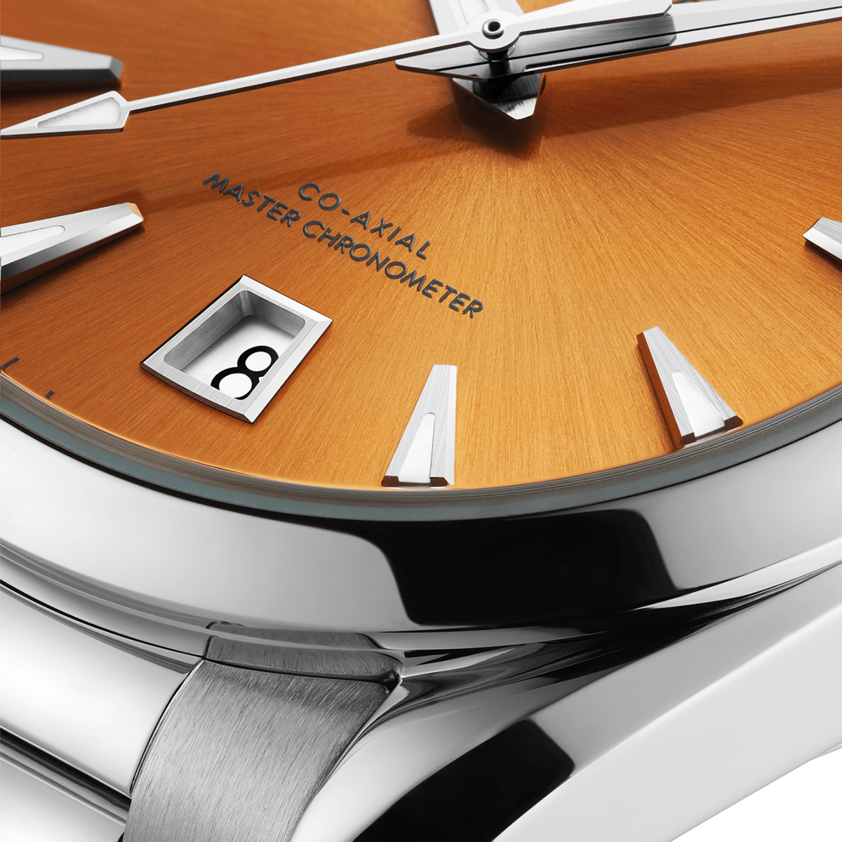 OMEGA Seamaster Aqua Terra Shades 38mm Saffron Orange Dial Bracelet Watch - Berry's Jewellers