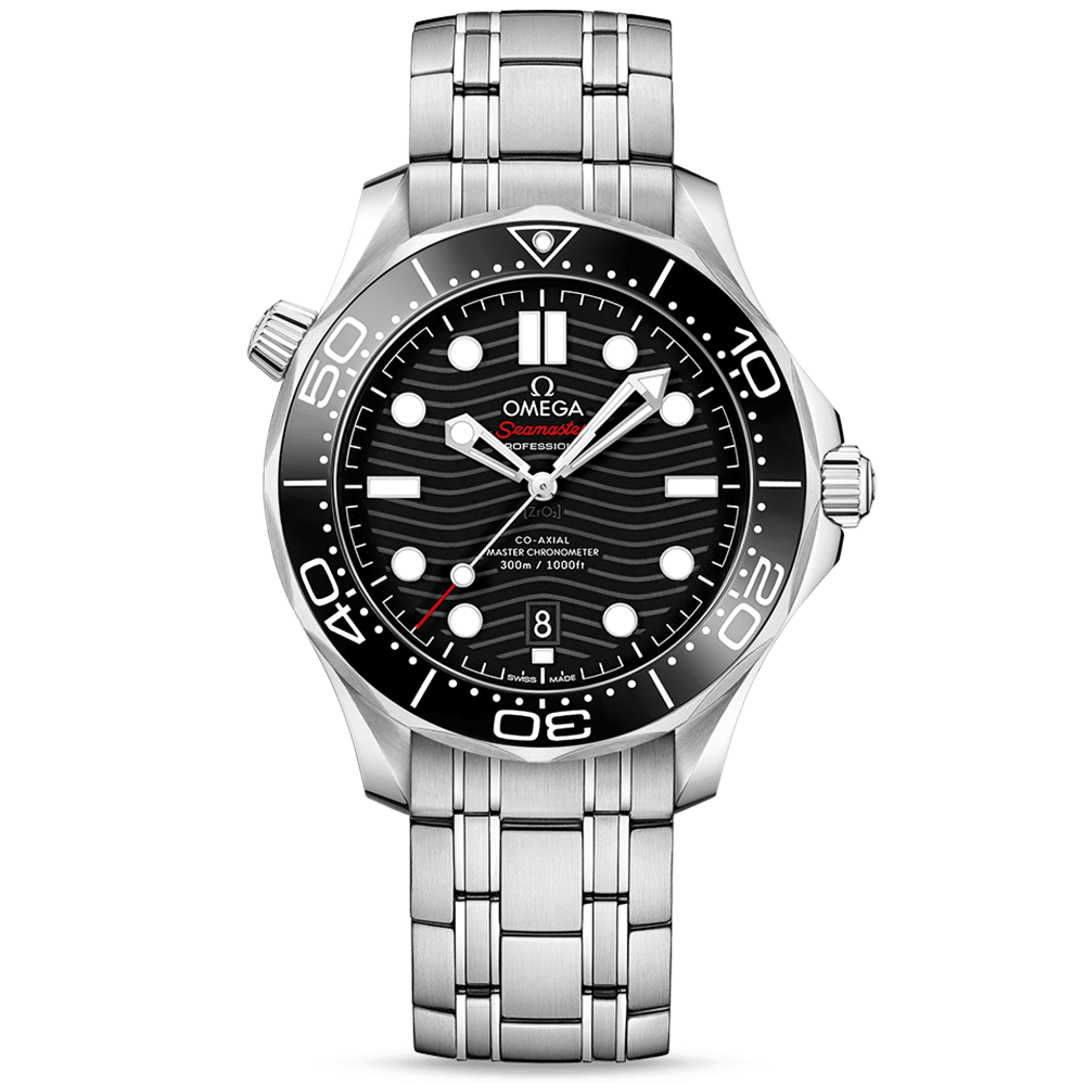 OMEGA Seamaster Diver 300m 42mm Black Dial Men's Bracelet Watch - Berry's Jewellers