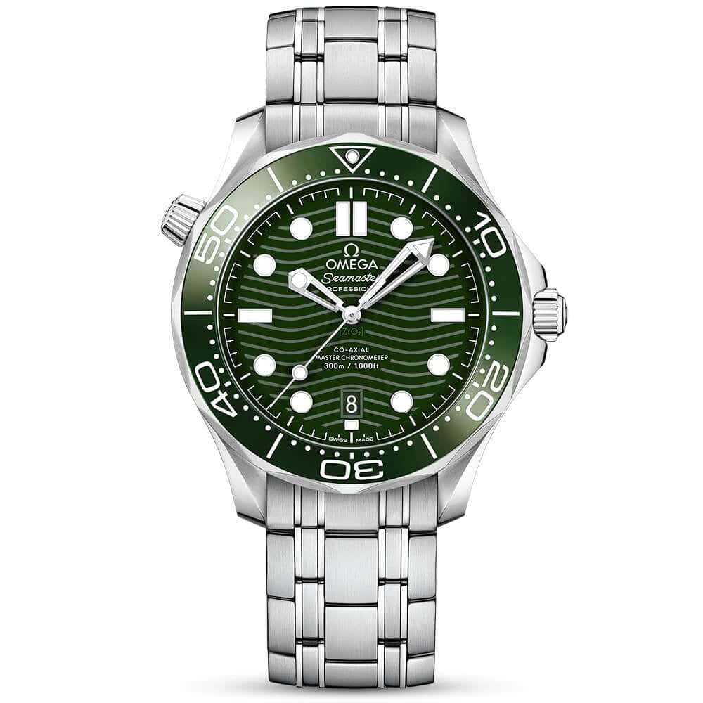 OMEGA Seamaster Diver 300m 42mm Green Dial Men's Bracelet Watch - Berry's Jewellers