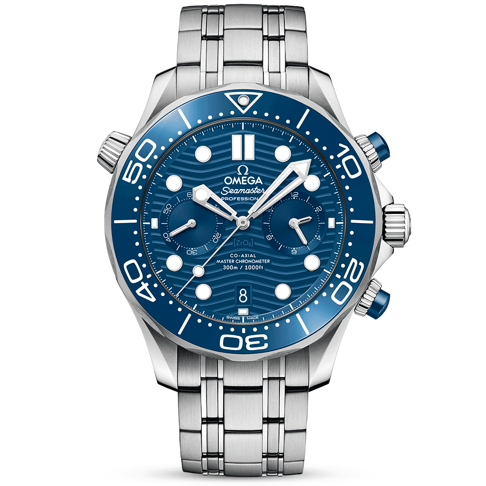 OMEGA Seamaster Diver 300m 44mm Blue Dial Automatic Bracelet Watch - Berry's Jewellers