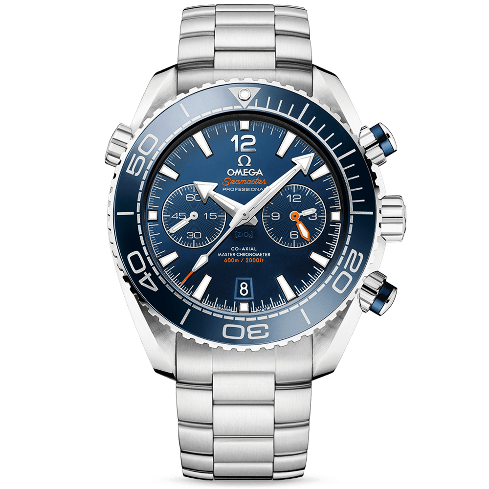 OMEGA Seamaster Planet Ocean 600m Blue Dial & Bezel Bracelet Watch - Berry's Jewellers