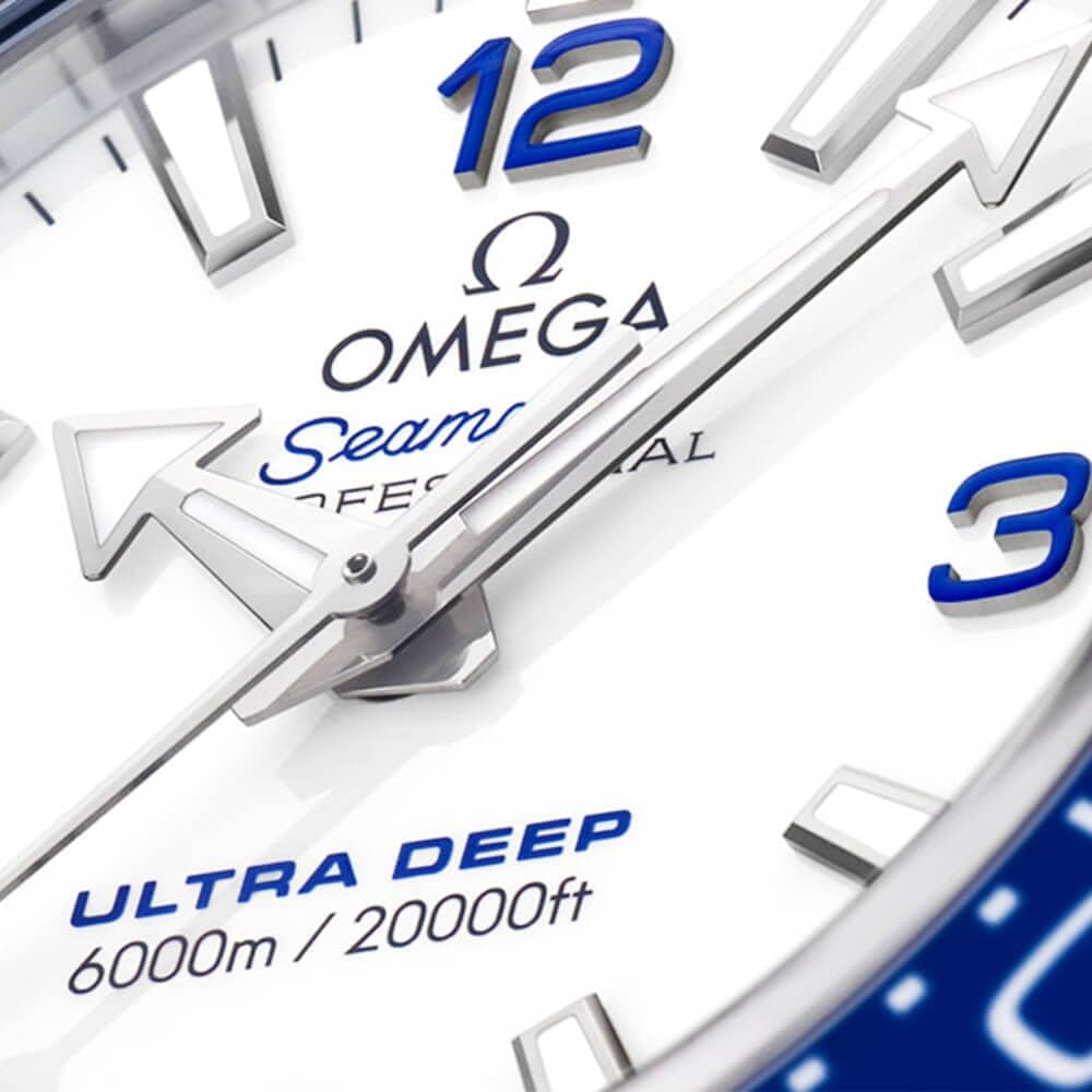 OMEGA Seamaster Planet Ocean Ultra Deep 6000m White Dial Bracelet Watch - Berry's Jewellers