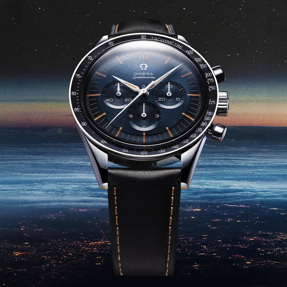 OMEGA Speedmaster Anniversary Edition First OMEGA In Space Strap Watch - Berry's Jewellers