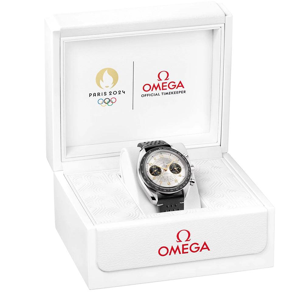 OMEGA Speedmaster Chronoscope 43mm 'Paris 2024' Chronograph Strap Watch - Berry's Jewellers