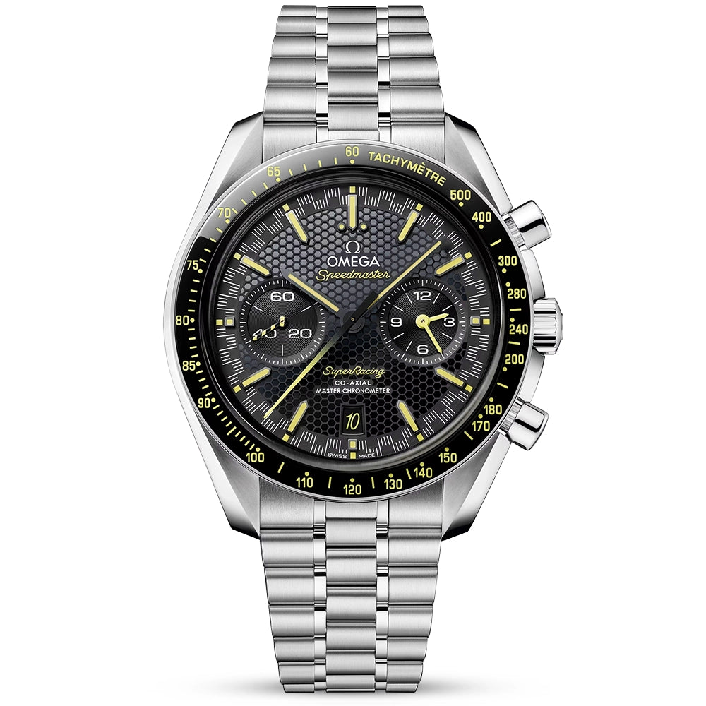 OMEGA Speedmaster Super Racing 44.25mm Black Dial Men's Bracelet Watch - Berry's Jewellers