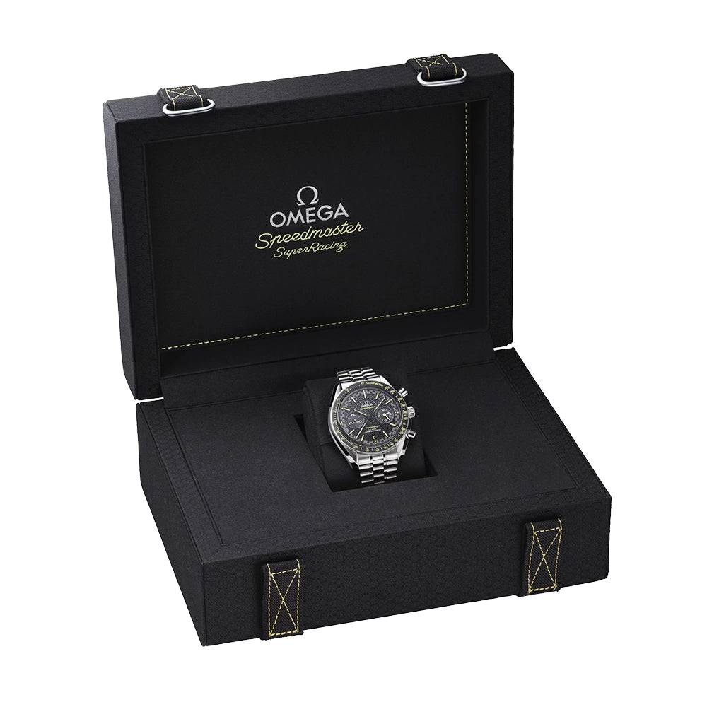 OMEGA Speedmaster Super Racing 44.25mm Black Dial Men's Bracelet Watch - Berry's Jewellers