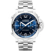 Panerai Luminor 44mm Blue Dial Automatic Chronograph Bracelet Watch - Berry's Jewellers