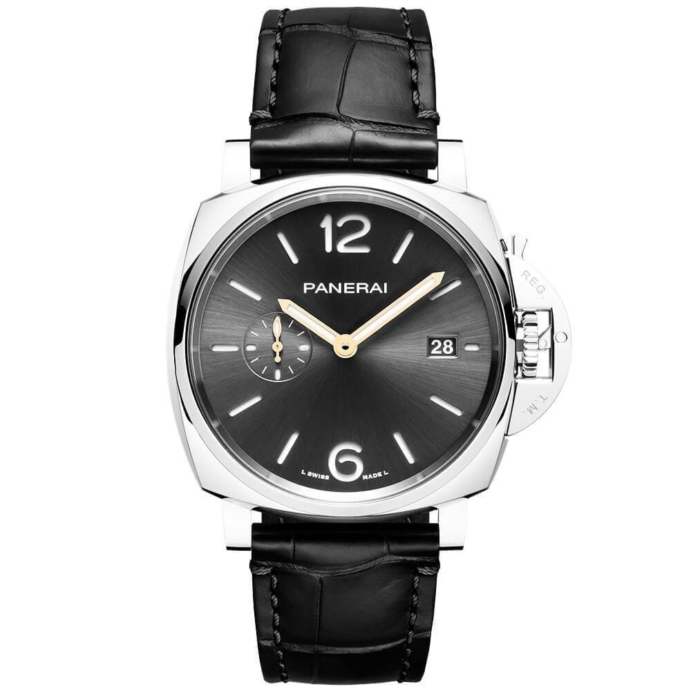 Panerai Luminor Due 42mm Anthracite/Rose Dial Men's Automatic Strap Watch - Berry's Jewellers