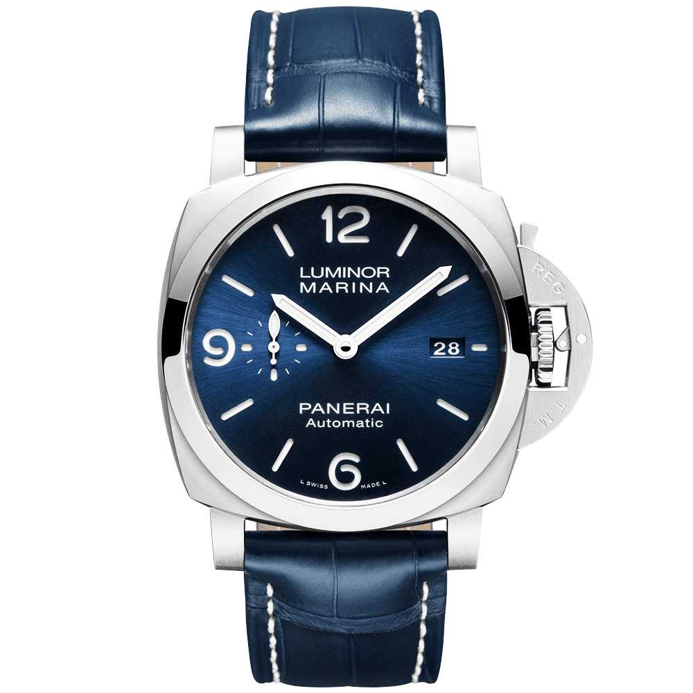 Luminor Marina 1950 3 Days Blue Dial & Leather Strap Watch