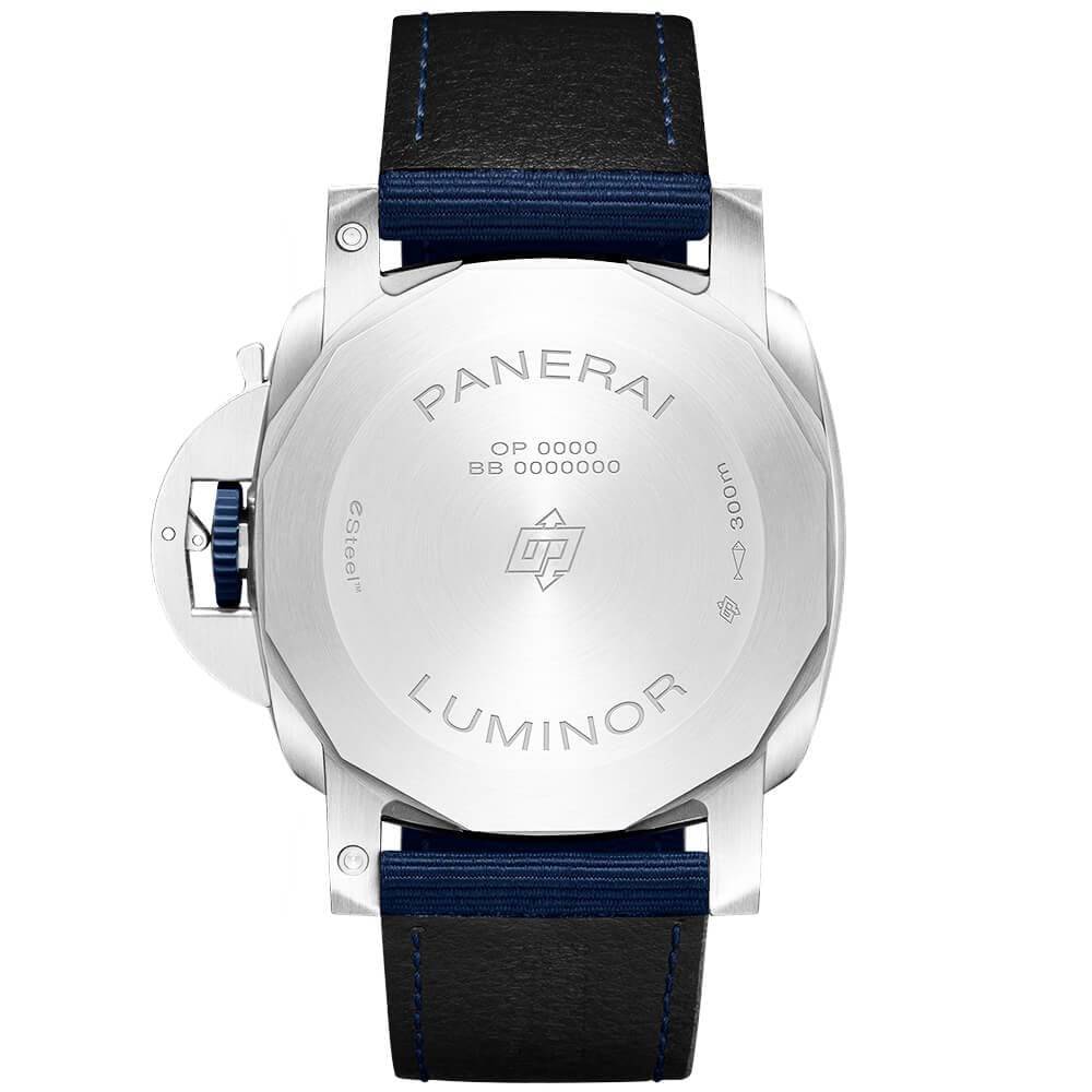 Panerai Luminor Marina ESteel Blu Profondo 44mm Men's Automatic Watch - Berry's Jewellers