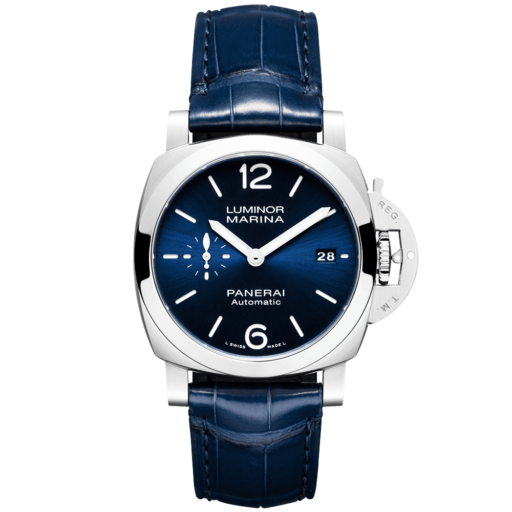 Luminor Marina Quaranta 40mm Blue Dial Automatic Strap Watch