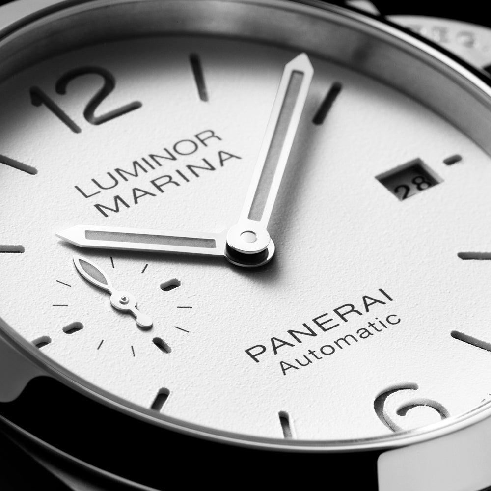 Luminor Marina Quaranta 40mm White Dial Automatic Strap Watch