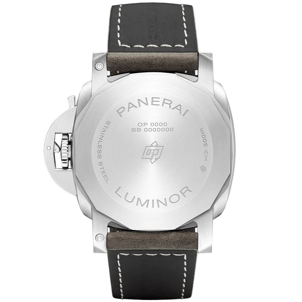 Panerai Luminor Marina Steel White Dial 44mm Automatic Strap Watch - Berry's Jewellers