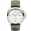 Panerai Luminor Marina Steel White Dial 44mm Automatic Strap Watch - Berry's Jewellers