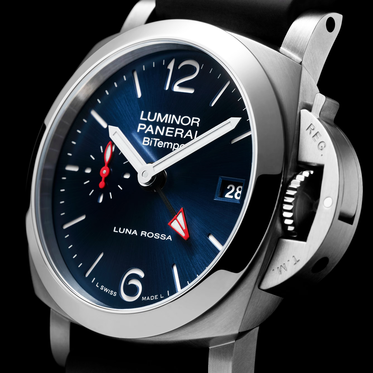 Panerai Luminor Quaranta BiTempo 40mm Luna Rossa Edition Watch - Berry's Jewellers