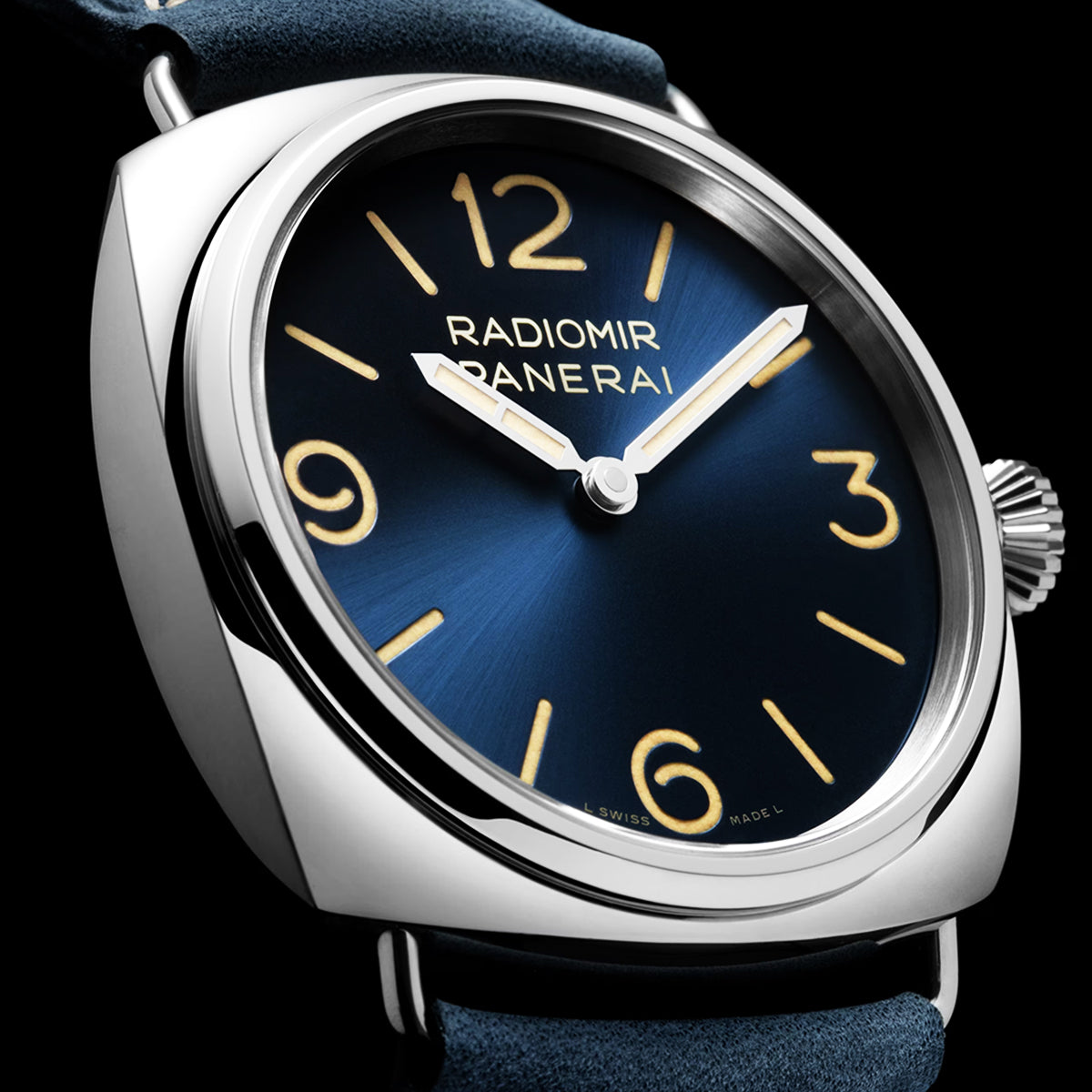 Panerai Radiomir Officine 45mm Blue Dial Manual-Wind Watch - Berry's Jewellers