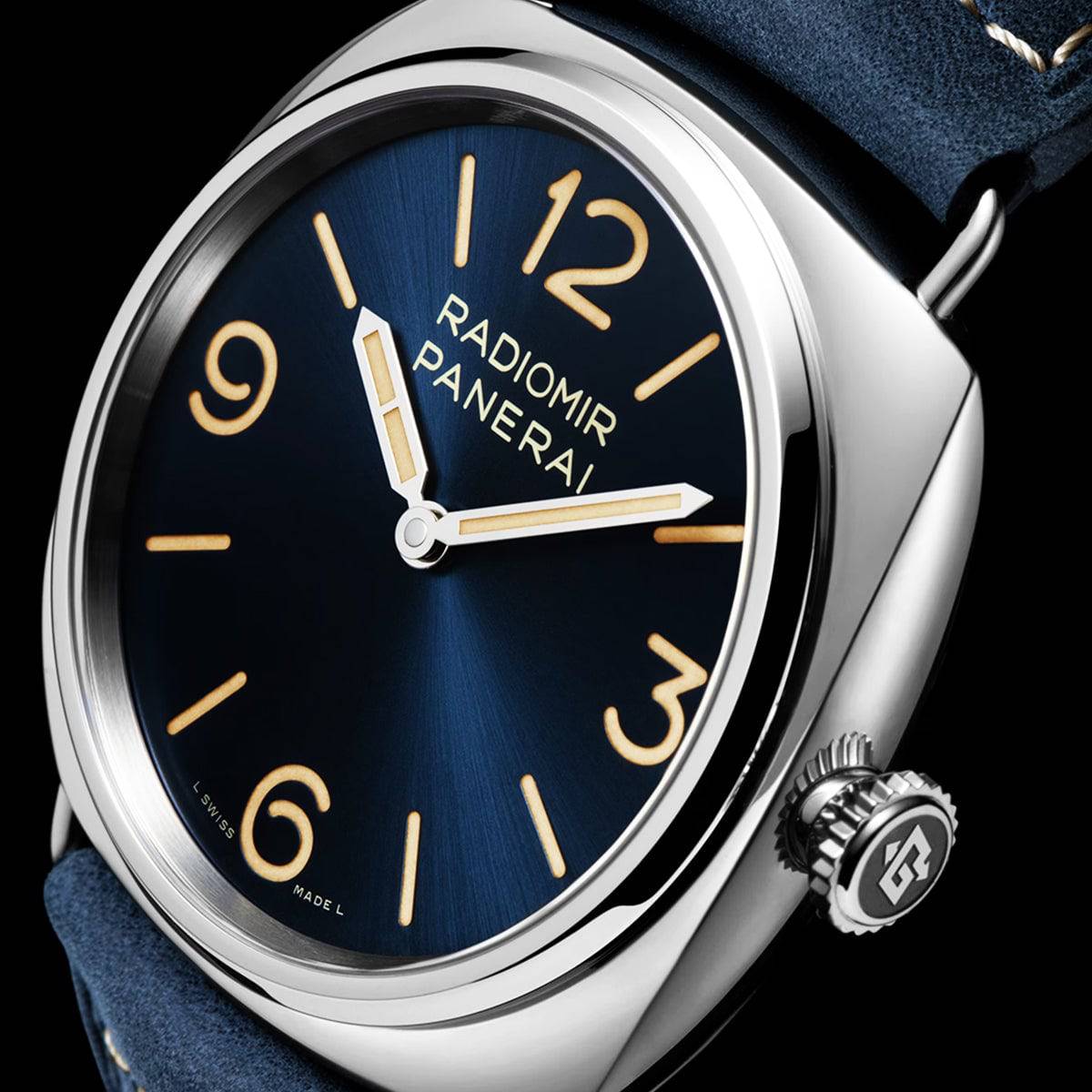 Panerai Radiomir Officine 45mm Blue Dial Manual-Wind Watch - Berry's Jewellers