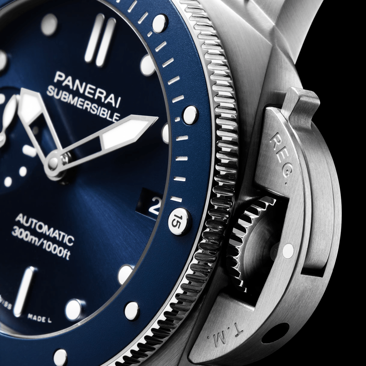 Panerai Submersible Blu Notte 42mm Automatic Bracelet Watch - Berry's Jewellers