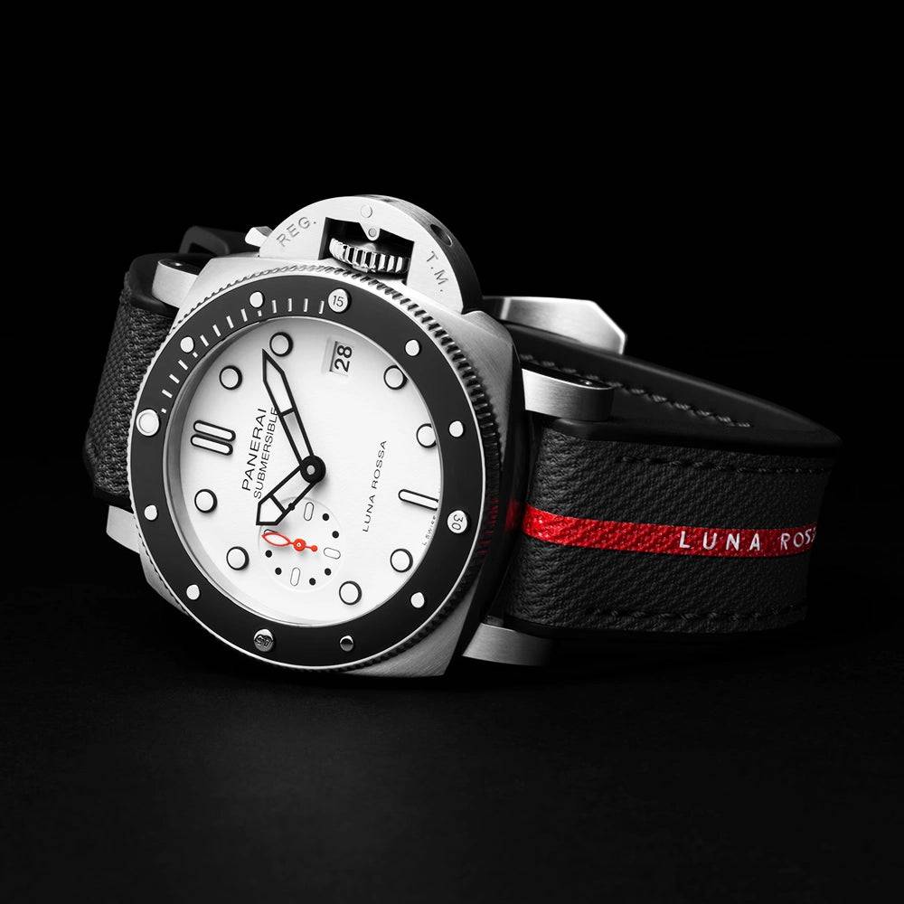 Panerai Submersible Luna Rossa 42mm White Dial Men's Automatic Watch - Berry's Jewellers