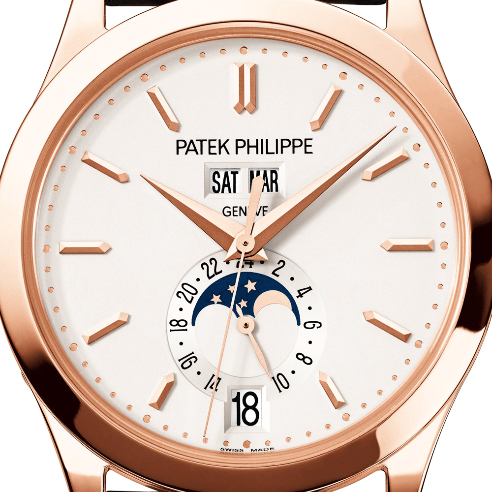 Patek Philippe Annual Calendar 38mm 18ct Rose Gold Men's Strap Watch - Berry's Jewellers