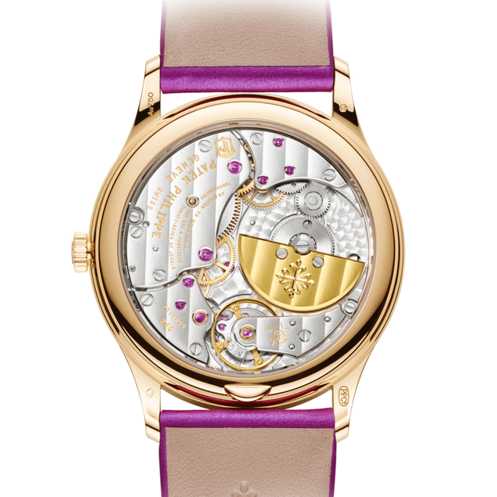 Patek Philippe Calatrava 18ct Rose Gold 35mm Purple Dial Ladies Automatic Watch - Berry's Jewellers