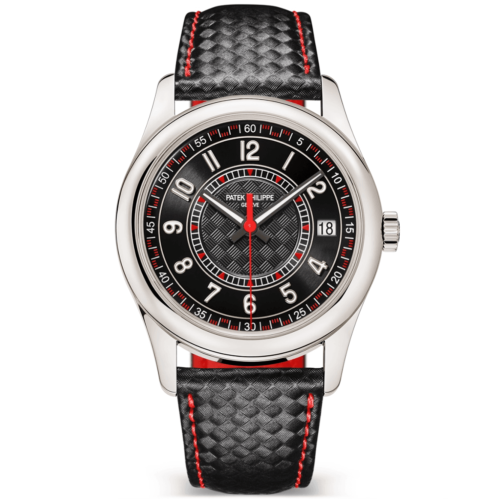 Calatrava 18ct White Gold 40mm Ebony/Red Dial Men's Automatic Watch