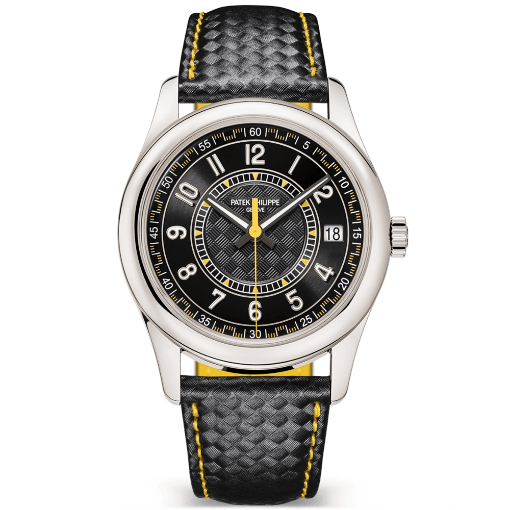 Patek Philippe Calatrava 18ct White Gold 40mm Ebony/Yellow Dial Men's Automatic Watch - Berry's Jewellers