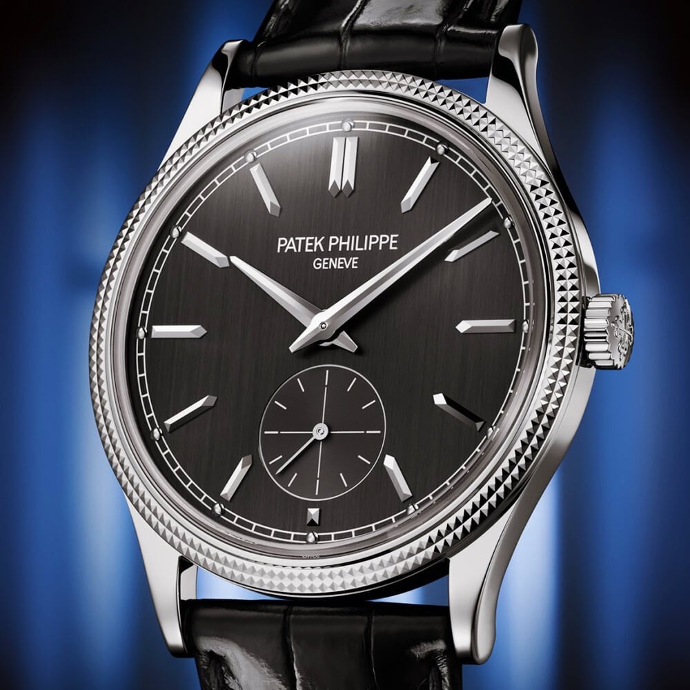 Patek Philippe Calatrava 39mm 18ct White Gold Charcoal Grey Dial Manual-Wind Watch - Berry's Jewellers