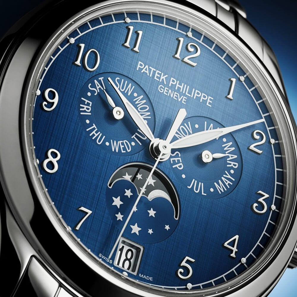 Patek Philippe Complications Annual Calendar 38mm Blue Dial Automatic Bracelet Watch - Berry's Jewellers