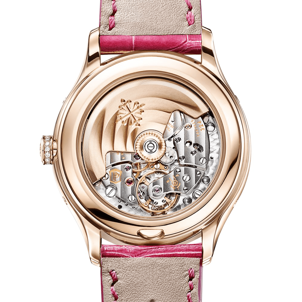 Patek Philippe Complications Annual Calendar Diamond Bezel 18ct Rose Gold Ladies Watch - Berry's Jewellers