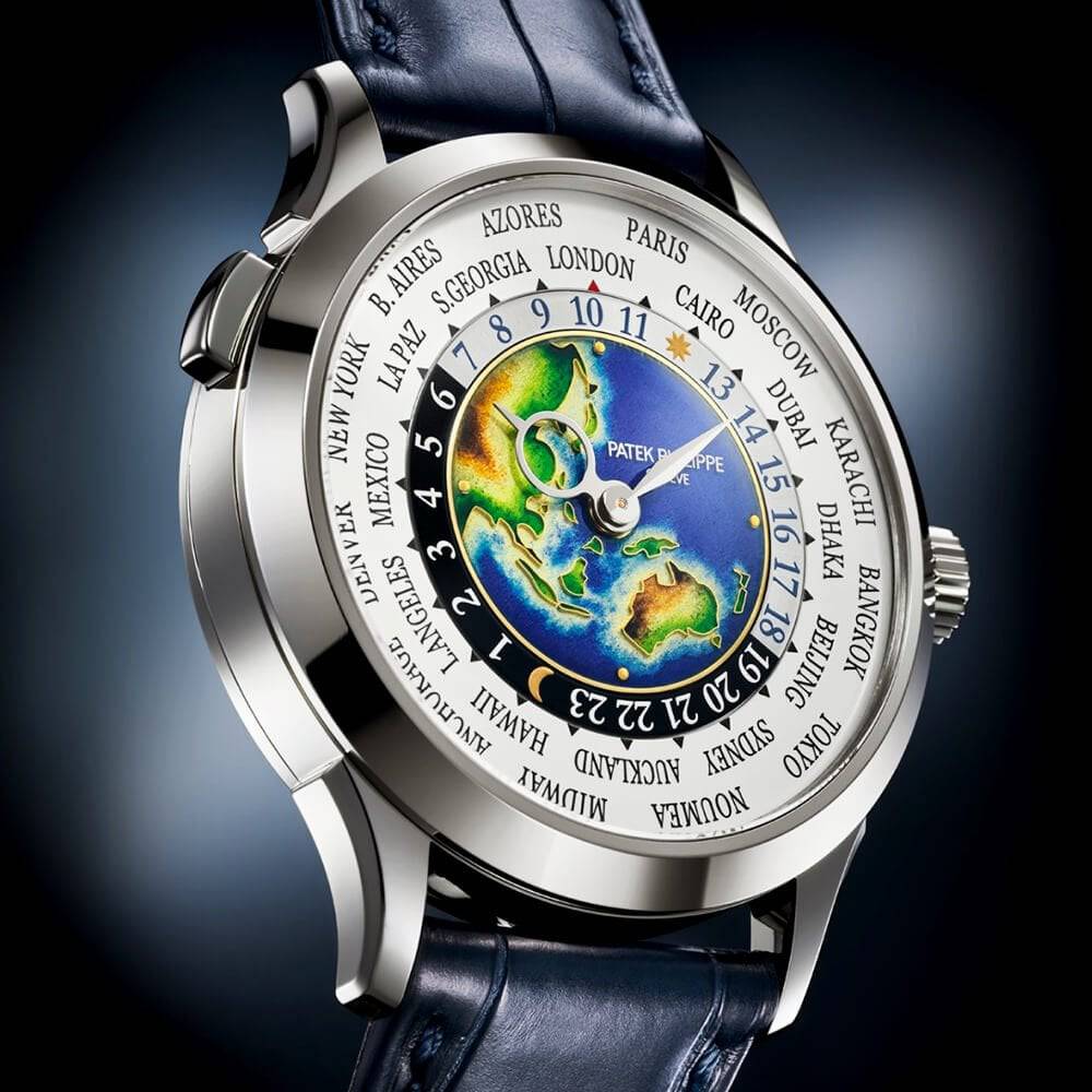 Patek Philippe Complications World Time 39mm Enamel Dial Men's Automatic Watch - Berry's Jewellers