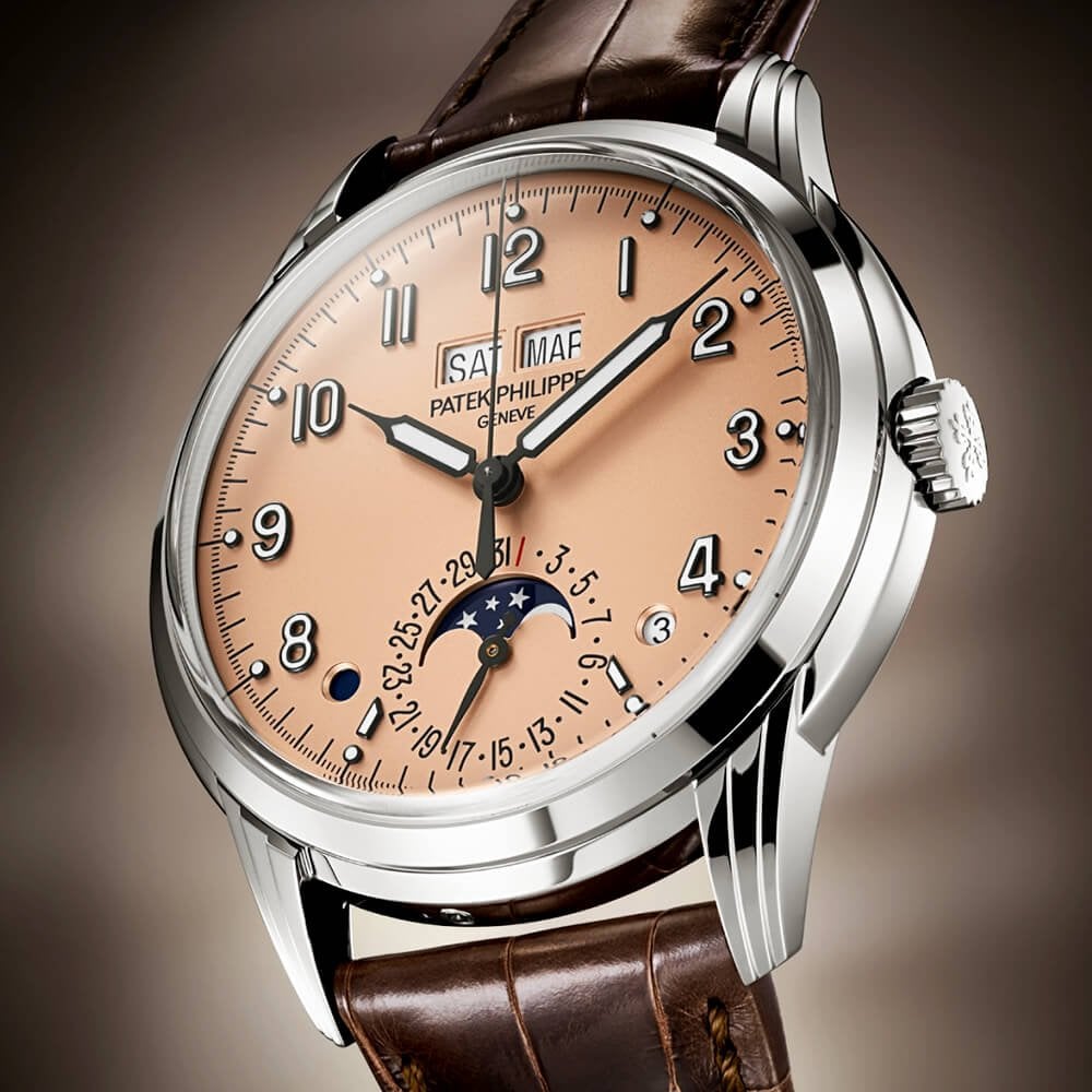 Patek Philippe Grand Complications 40mm Rose-Gilt Dial Men's Perpetual Calendar Watch - Berry's Jewellers