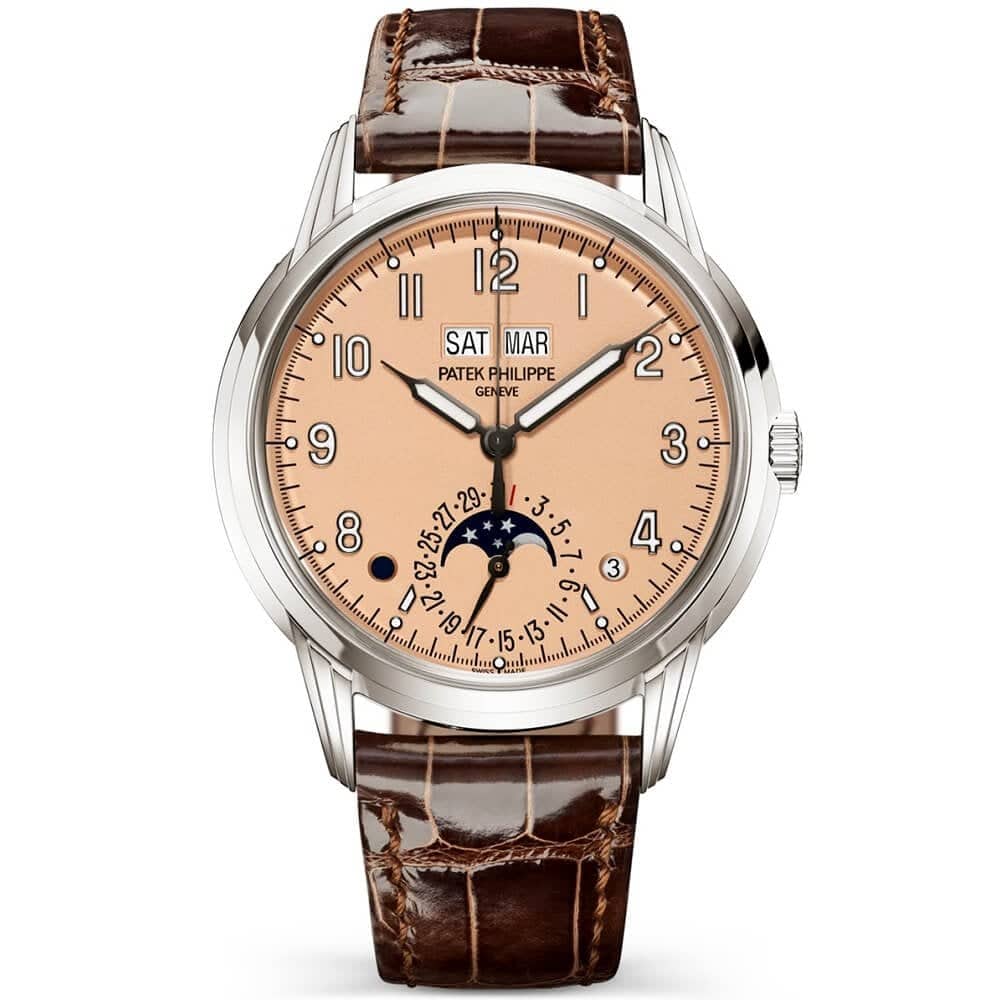 Patek Philippe Grand Complications 40mm Rose-Gilt Dial Men's Perpetual Calendar Watch - Berry's Jewellers