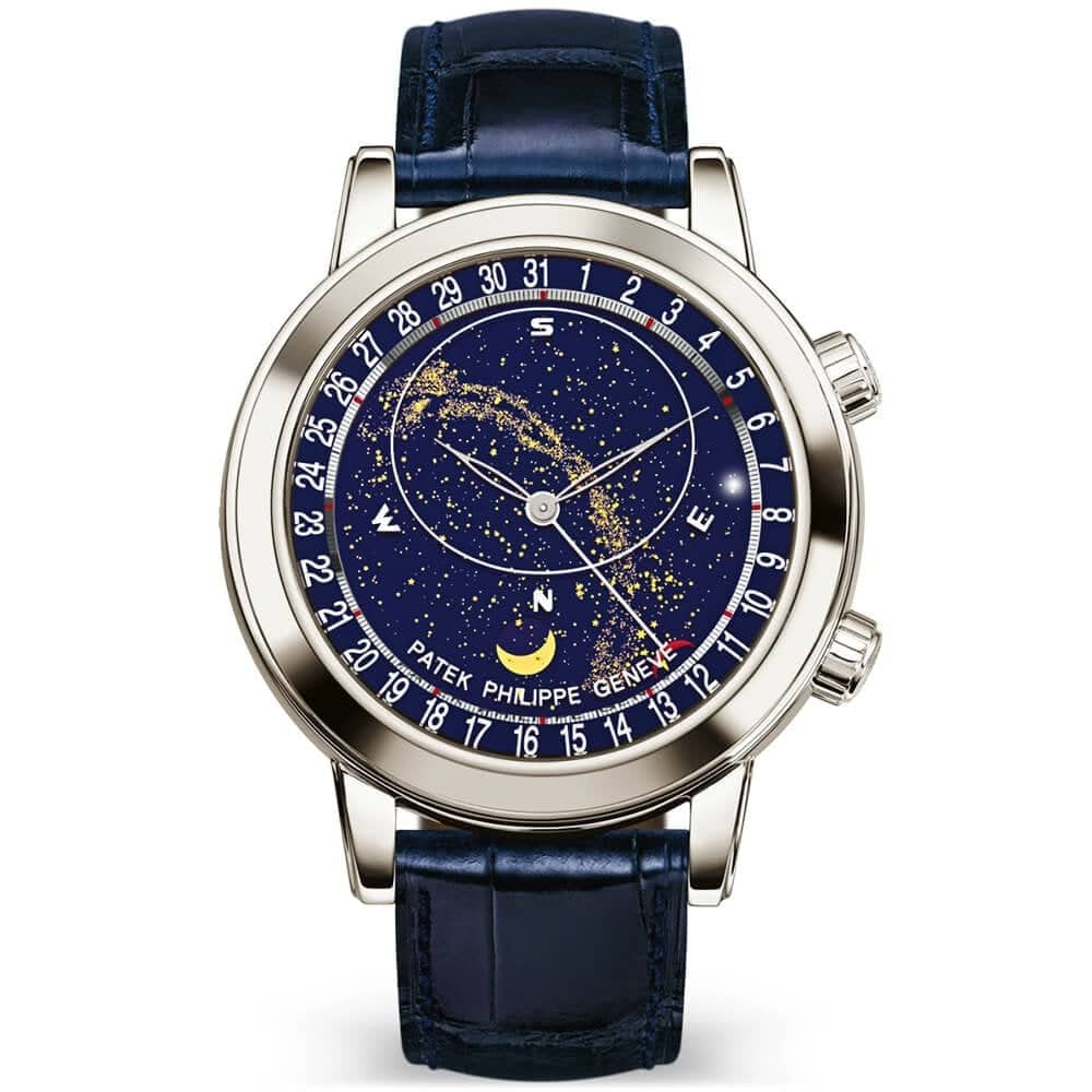 Patek Philippe Grand Complications 44mm Platinum Celestial Moon Age Watch - Berry's Jewellers