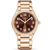 Patek Philippe Twenty~4 36mm 18ct Rose Gold & Brown Sunburst Dial Ladies Watch - Berry's Jewellers