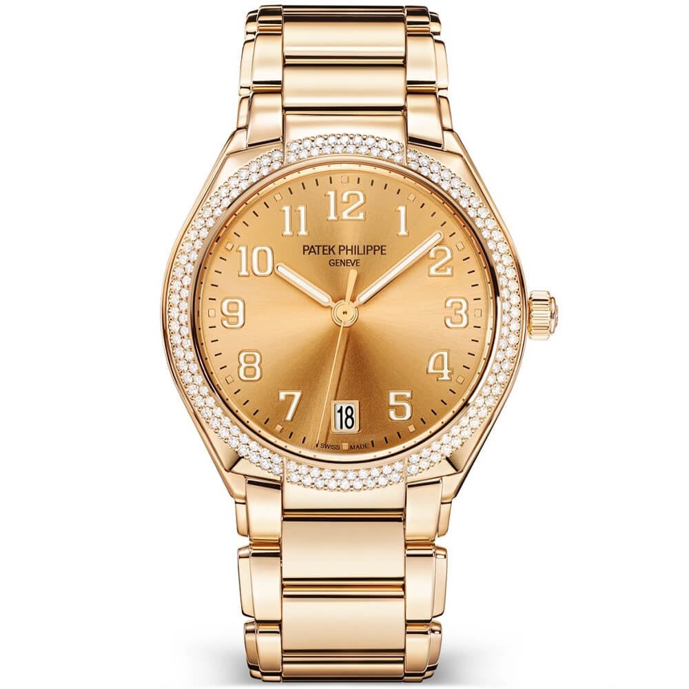 Patek Philippe Twenty~4 36mm 18ct Rose Gold Sunburst Dial Ladies Bracelet Watch - Berry's Jewellers