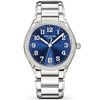 Patek Philippe Twenty~4 36mm Blue Sunburst Dial & Diamond Bezel Ladies Watch - Berry's Jewellers