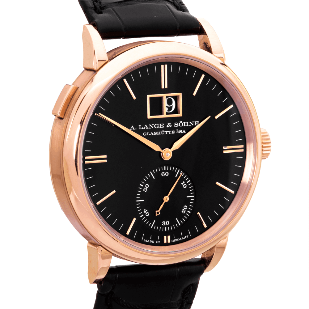 Pre-Owned A.Lange & Sohne Saxonia Outsize Date 38.5mm Black Dial Men's Watch (2021) - Berry's Jewellers