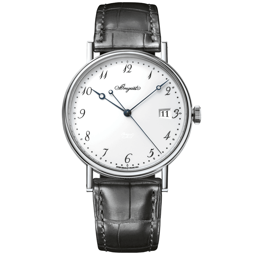 Pre-Owned Breguet Classique 38mm 18ct White Gold White Enamel Dial Watch - Berry's Jewellers