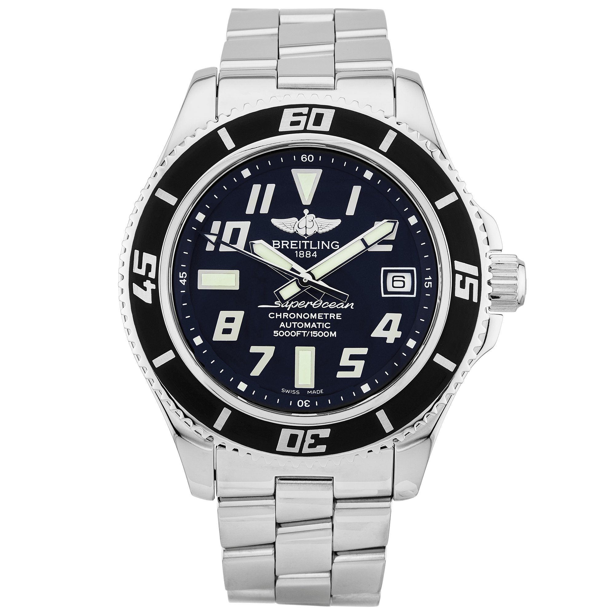 Breitling Superocean 42mm Black Dial Men's Bracelet Watch (2013)